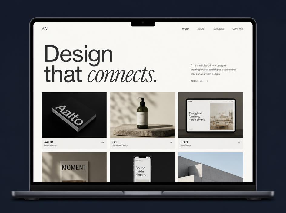 Creative Portfolio Website — demo project by Lumexa Web Developers